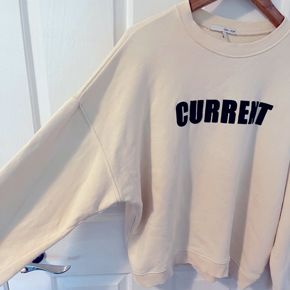 Oak + Fort cream color sweatshirt. One size. - Picture 2 of 5